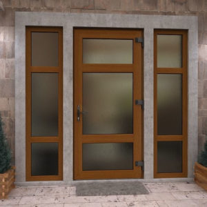 Противопожарная дверь с декоративным покрытием / серия FRM7492